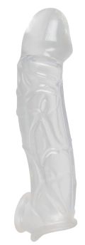 Crystal Penis Sleeve with extension & ball ring