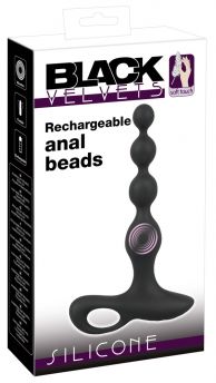 Black Velvets Rechargeable anal beads