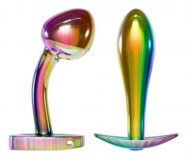 ANOS Metal Butt Plug Set in Rainbow Colours