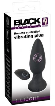 Black Velvets Remote controlled vibrating plug