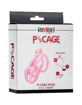 RIMBA PENISKÄFIG P-CAGE PC02 MEDIUM ROSA