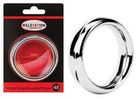 MALESATION METAL COCK RING ROUNDED 48MM