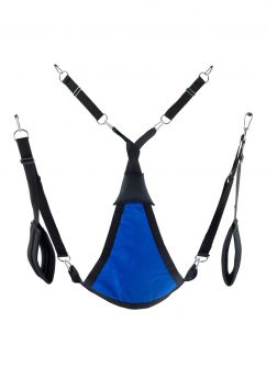MR. SLING Triangle canvas sling - 3 or 4 points - Full set - Blue