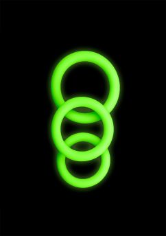 OUCH! GLOW IN THE DARK PENISRING SET 731