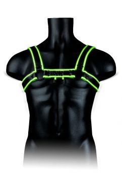 OUCH! GLOW IN THE DARK CHEST BULLDOG HARNESS 762