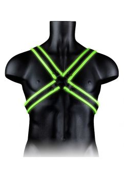 OUCH! GLOW IN THE DARK CROSS HARNESS 772