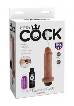 PIPEDREAM KING COCK MIT SPRITZFUNKTION 6 INCH NATUR