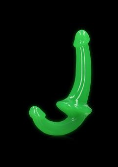 Strapless Strap-On - GitD - 6'' / 13,5 cm - Neon Green