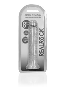 Straight Realistic Dildo Suction Cup - 8'' / 20 - Tra