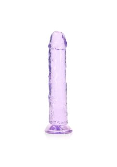 Straight Realistic Dildo Suction Cup - 9'' / 23 - Purple