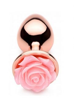 OUCH! ANALPLUG FLOWER GOLD ROSA SMALL